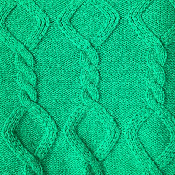 Vintage 60s 70s Cable Knit Hand Loomed Sweater Preppy Christmas Bold Scandi Girl - Picture 7 of 9